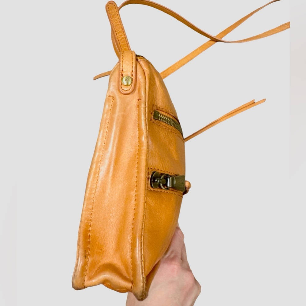 Orange Hobo International Leather Crossbody Bag Small Purse Mission Clay - Picture 11 of 14